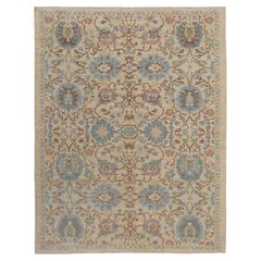 Vibrant Handmade Floral Sultanabad Rug