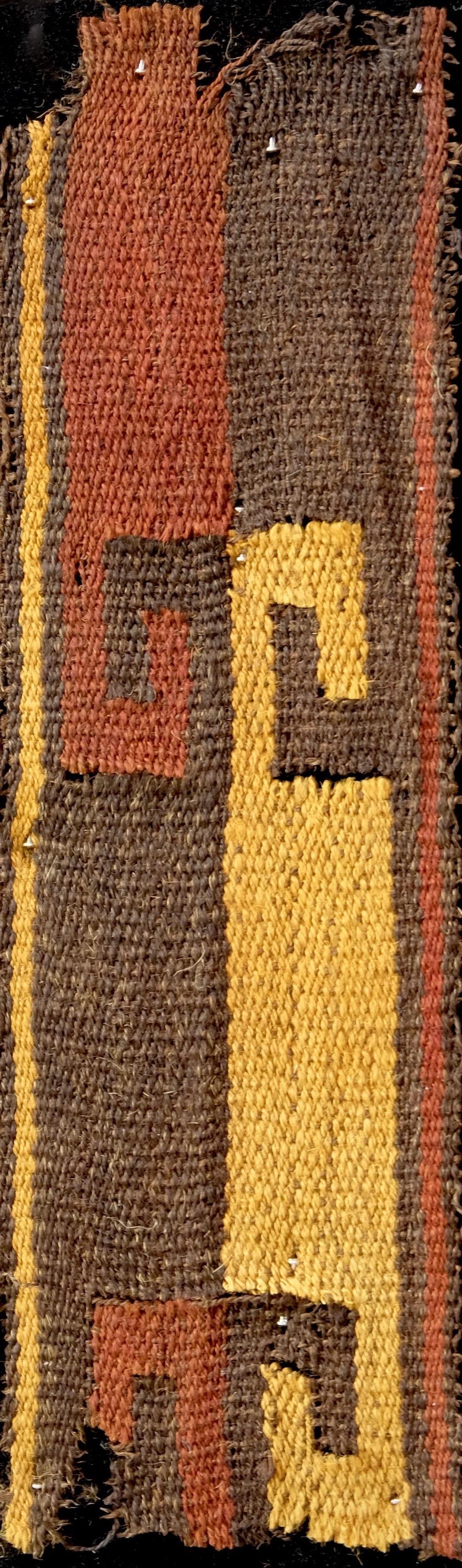 Peruvian Vibrant Inca Pre-Columbian Textile Peru Ad Ex Ferdinand Anton, circa 1400-1532