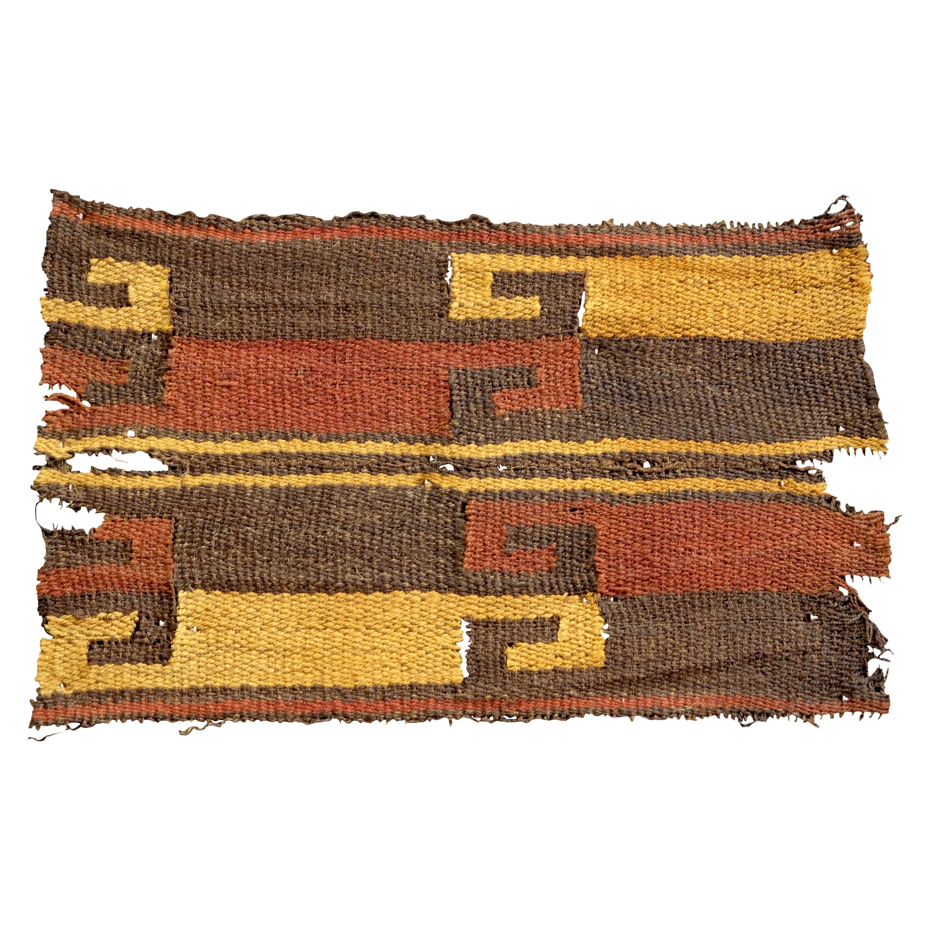 Vibrant Inca Pre-Columbian Textile Peru Ad Ex Ferdinand Anton, circa 1400-1532
