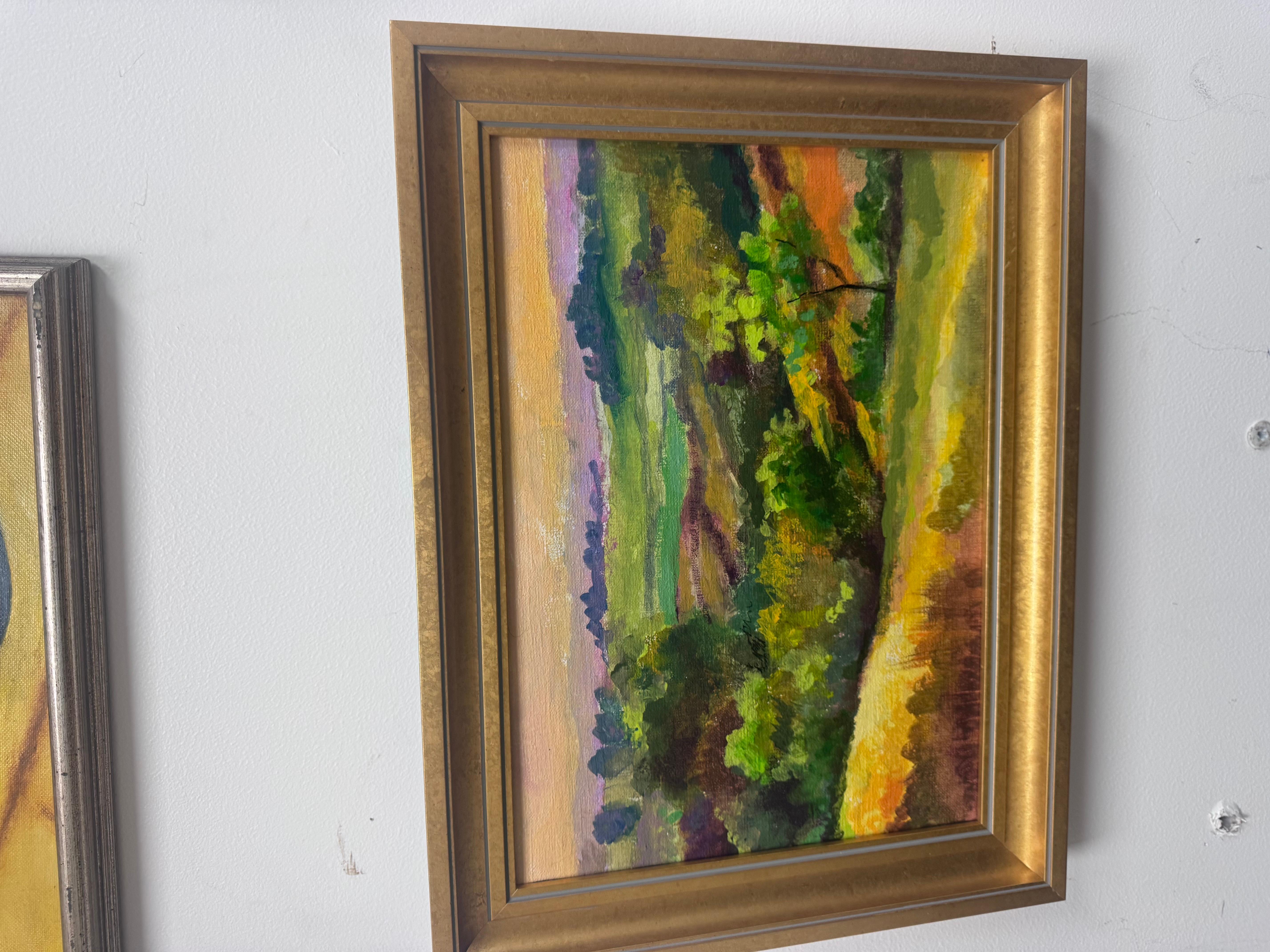 Vibrant Landscape Oil on Board by E.M. Kaufman - Framed

Discover this captivating oil on board painting by E.M. Kaufman, showcasing a stunning landscape filled with rich colors and serene vistas. Although unsigned, this piece is a cherished part of