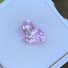 Vibrant Lilac Pink Natural Kunzite Ring Loose Gemstone 5.80 Ct Triangle Cut