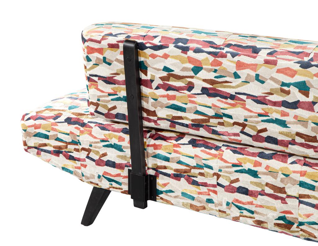 Vibrant Mid-Century Modern Sofa in the Style of Adrian Pearsall For Sale 5