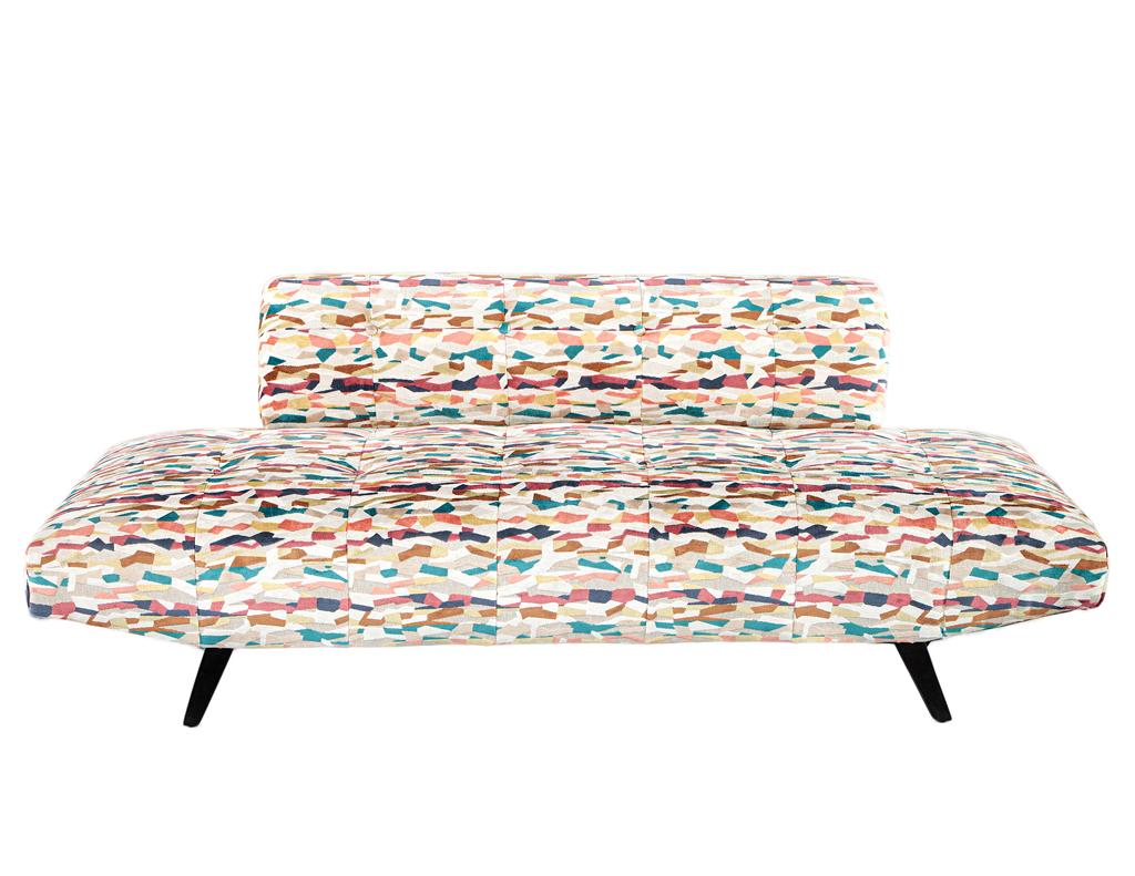 Vibrant Mid-Century Modern Sofa in the Style of Adrian Pearsall For Sale 7