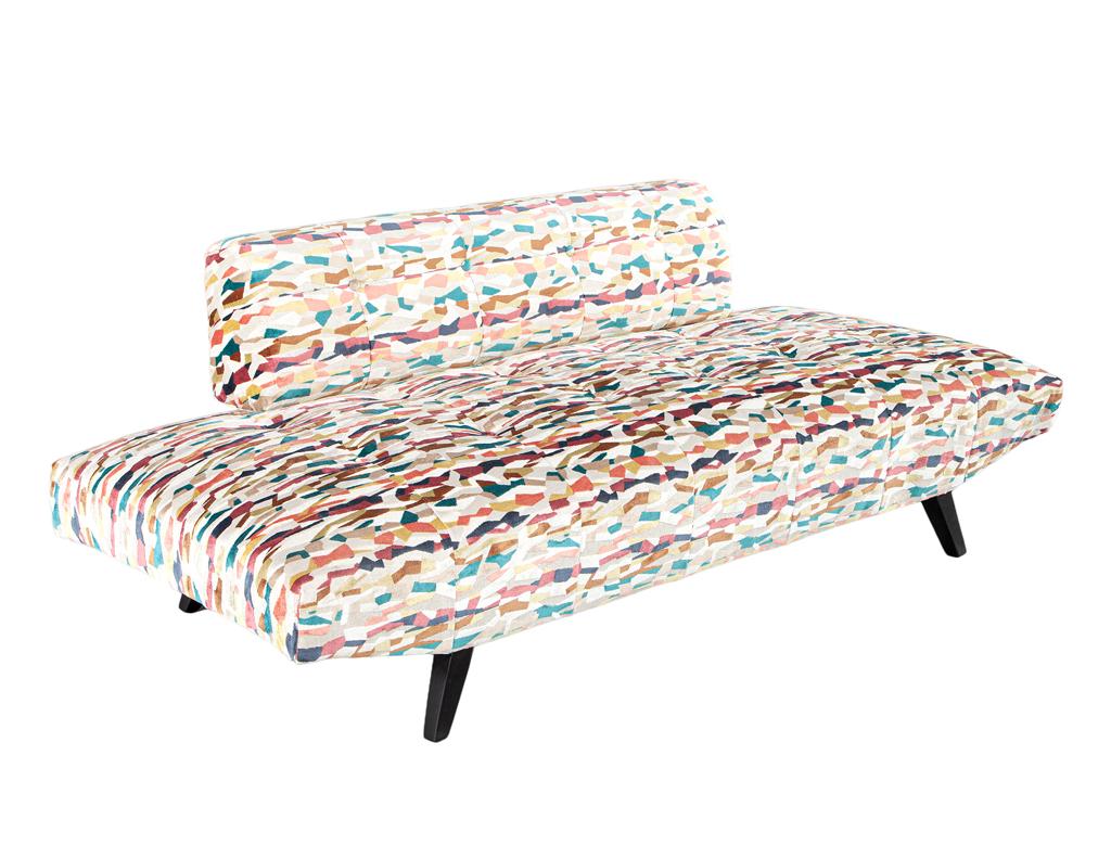 Vibrant Mid-Century Modern Sofa in the Style of Adrian Pearsall For Sale 8