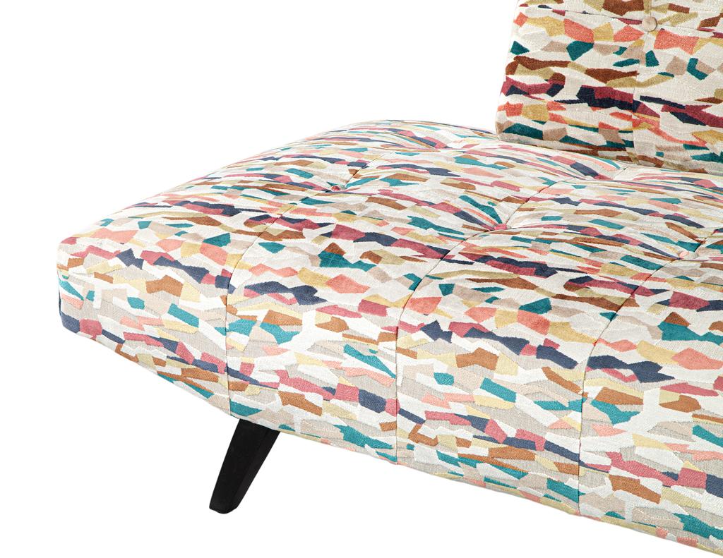 Vibrant Mid-Century Modern Sofa in the Style of Adrian Pearsall For Sale 3