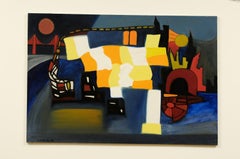 Vibrant Modern Abstract by Arnold Weber, Dated Aug. 1968