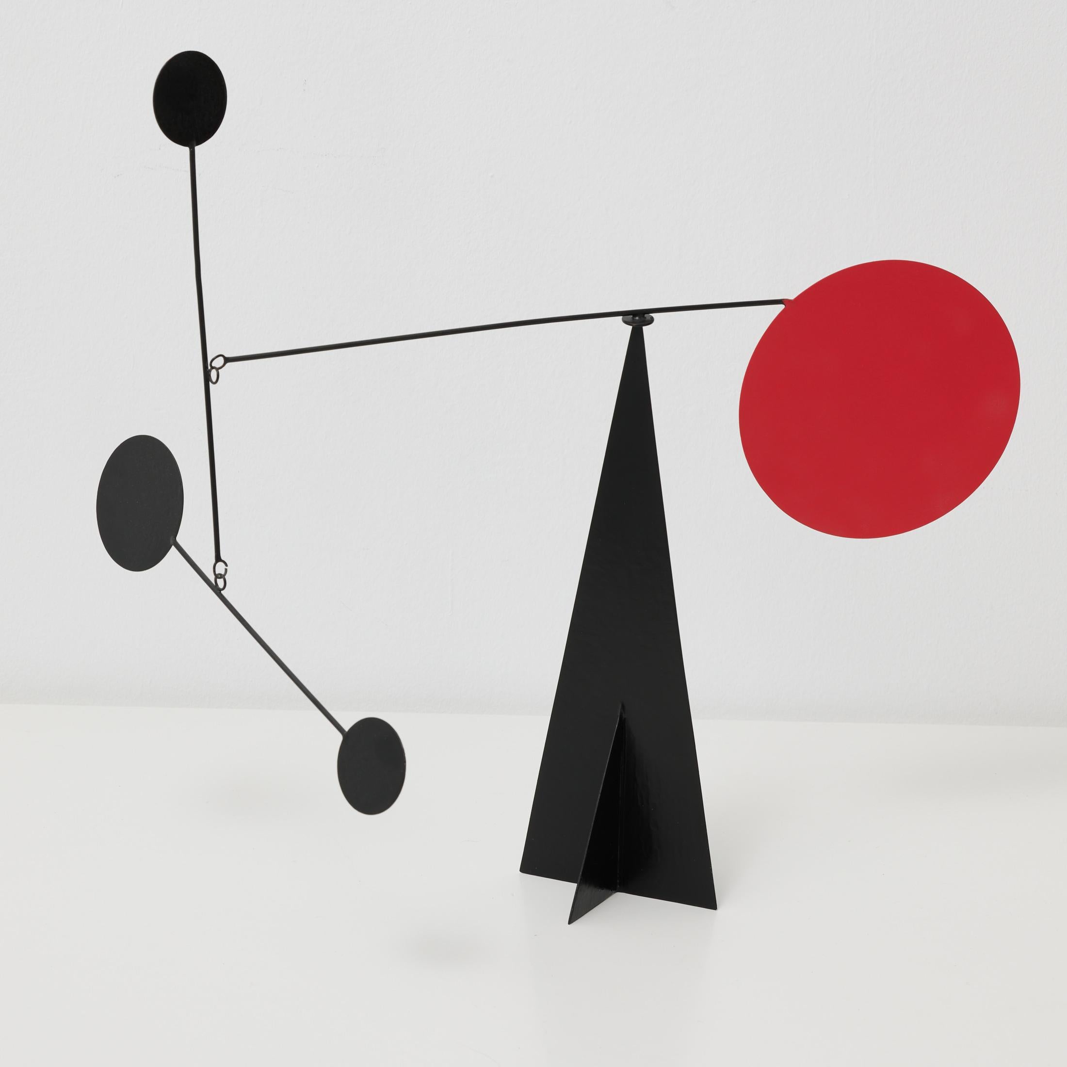 Vibrant Motion: Kinetic Sculpture - Iron, Paint, Movement

Manufactured in France by unknown artist, circa 1990.

In original condition with minor wear consistent of age and use, preserving a beautiful patina.

Materials: 
Metal 

Embrace the world