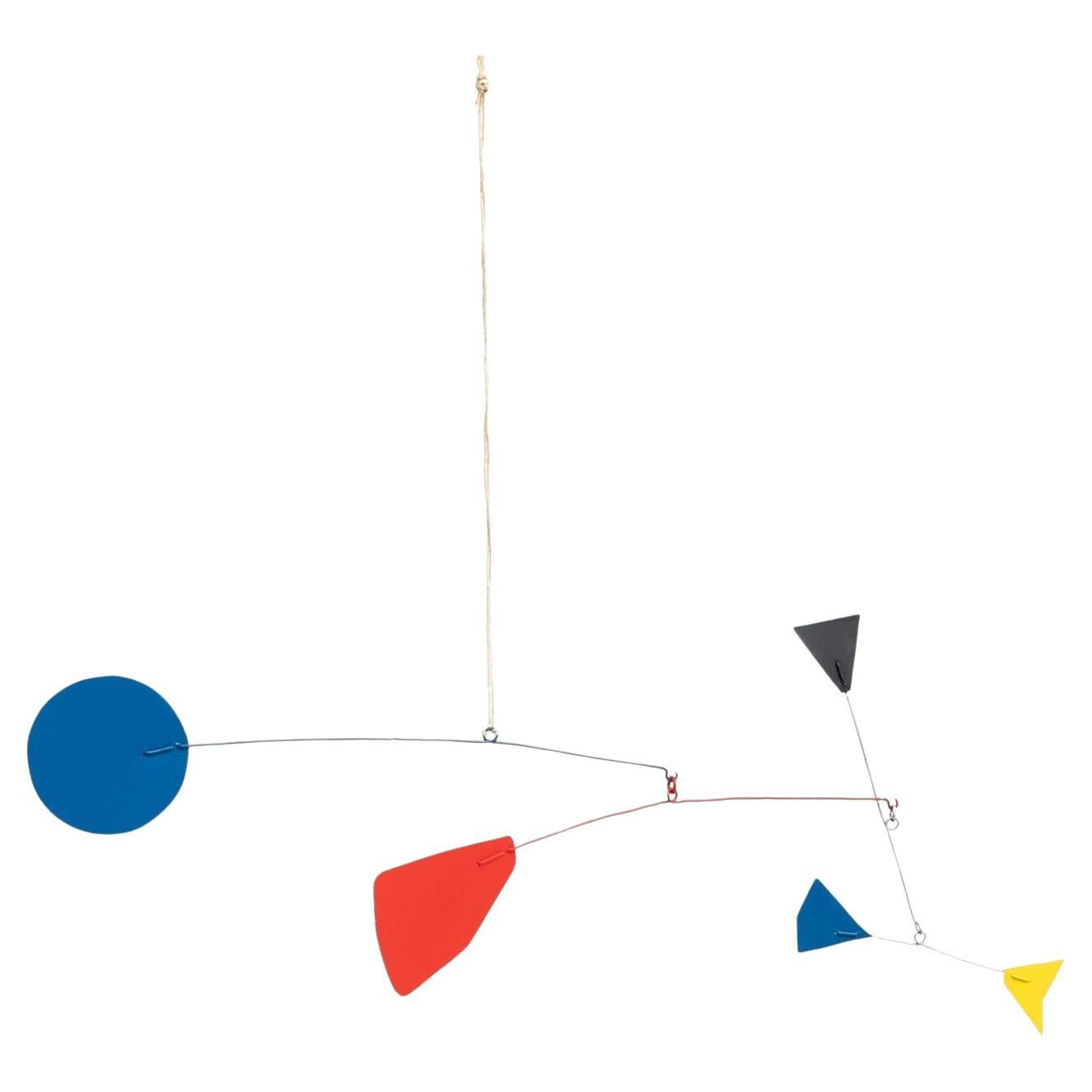 Vibrant Motion: Kinetic Sculpture - Iron, Paint, Movement For Sale