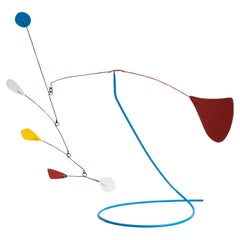 Mouvement vibrant : Sculpture cinétique - fer, peinture, mouvement
