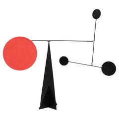 Vibrant Motion: Kinetic Sculpture - Iron, Paint, Movement