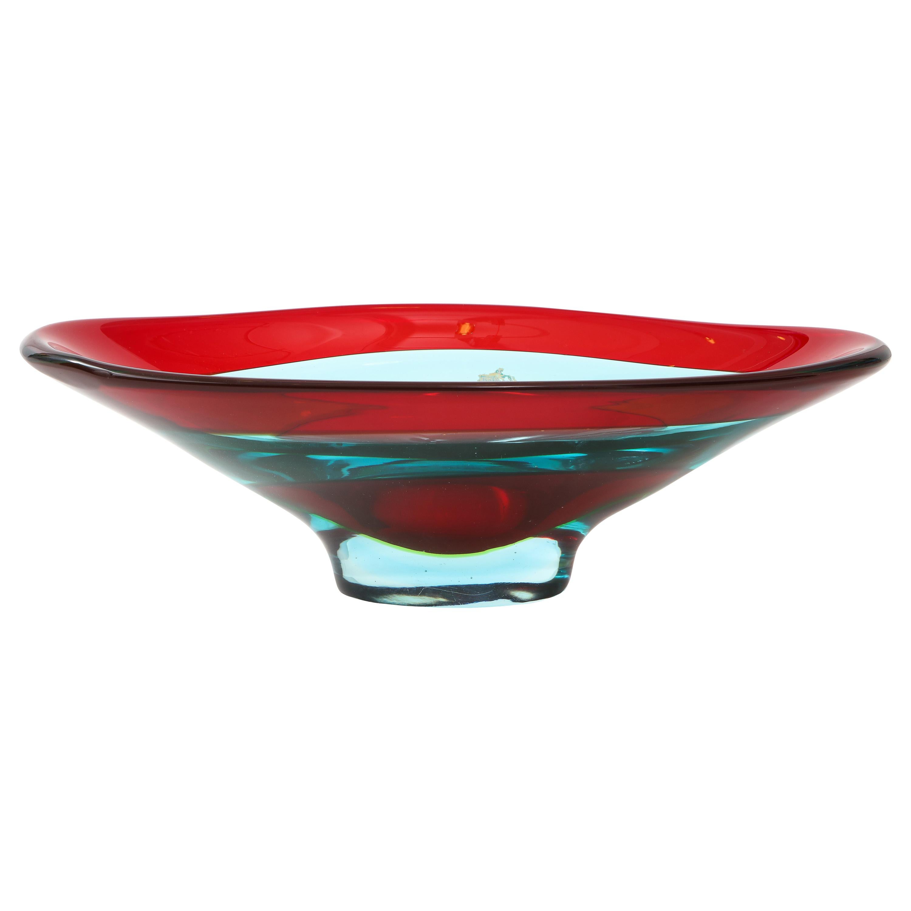 Vibrant Murano Glass Bowl by Fulvio Bianconi