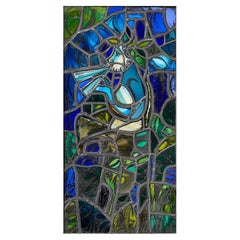 Lebendiges mythisches Stained glass Fenster