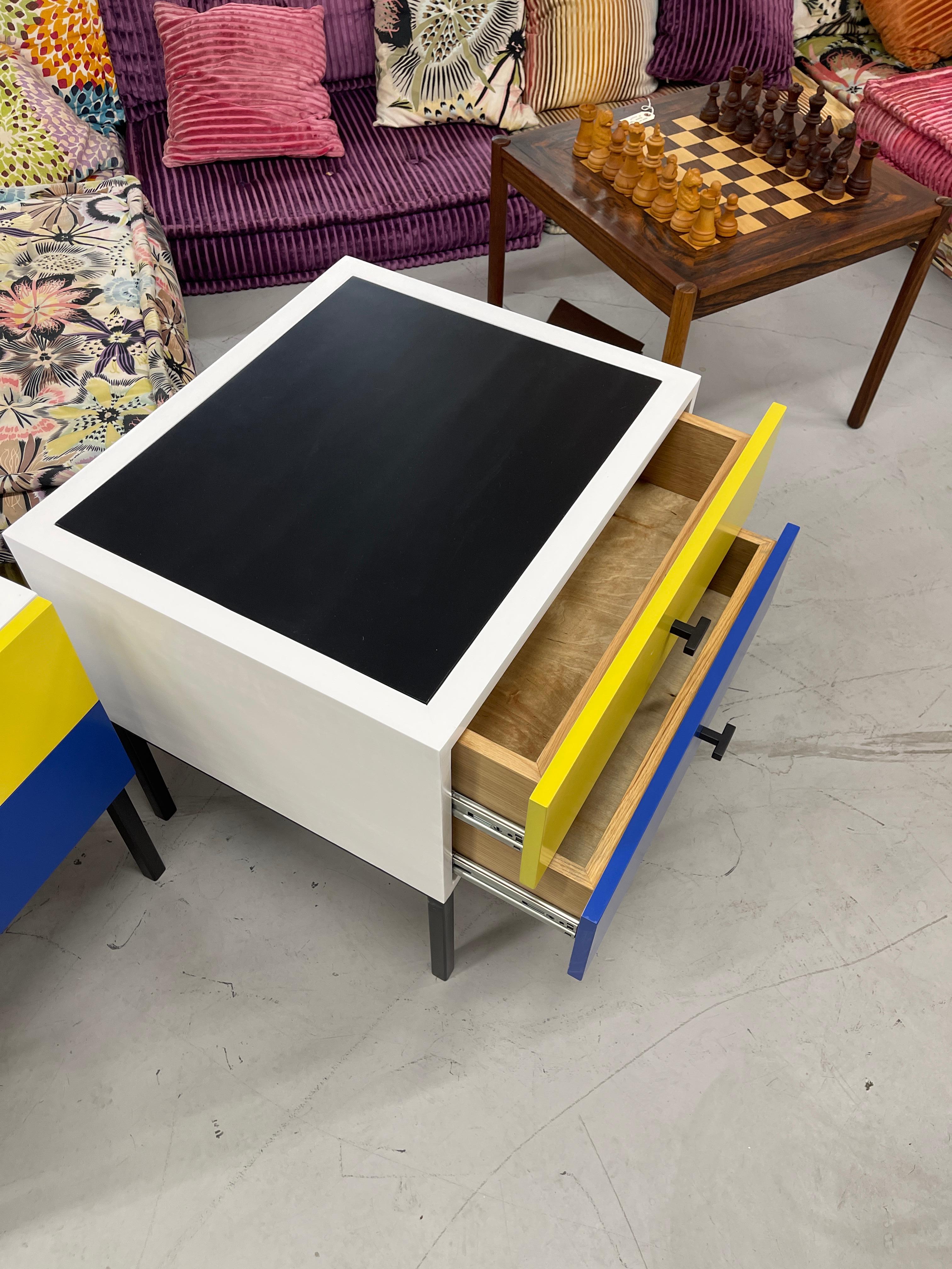 Vibrant Nightstands in Primary Colors For Sale 6