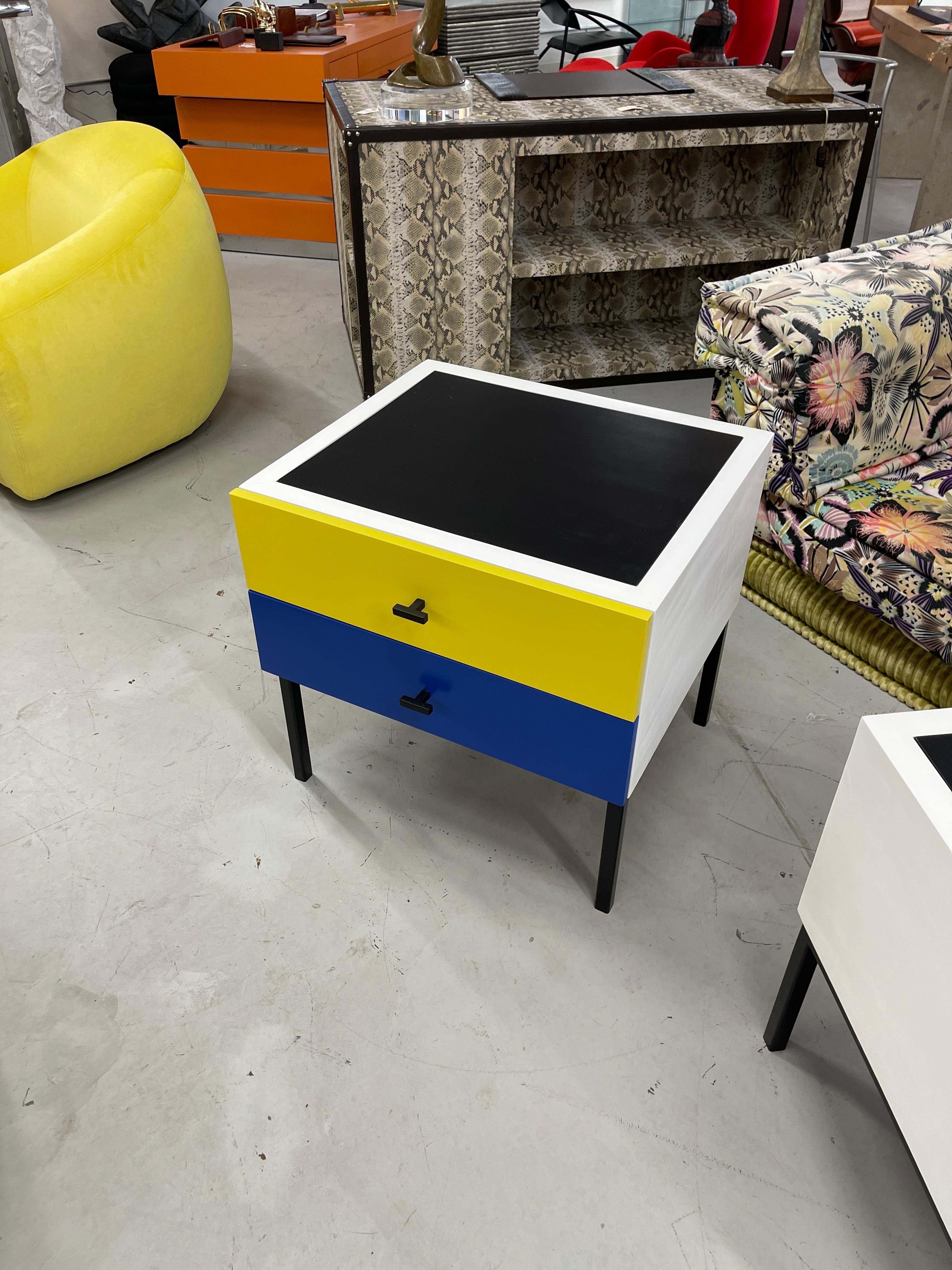 Vibrant Nightstands in Primary Colors For Sale 1