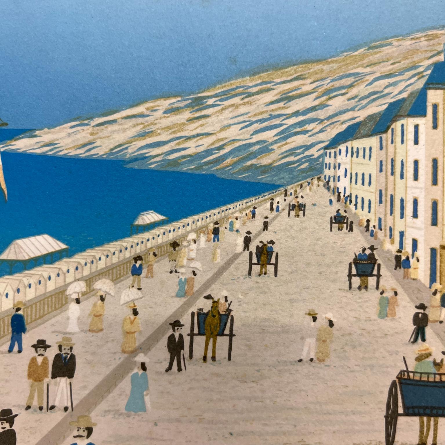Francois Ledan Volkskunst Ozeanlandschaft Lithographie von Fanch im Angebot 5