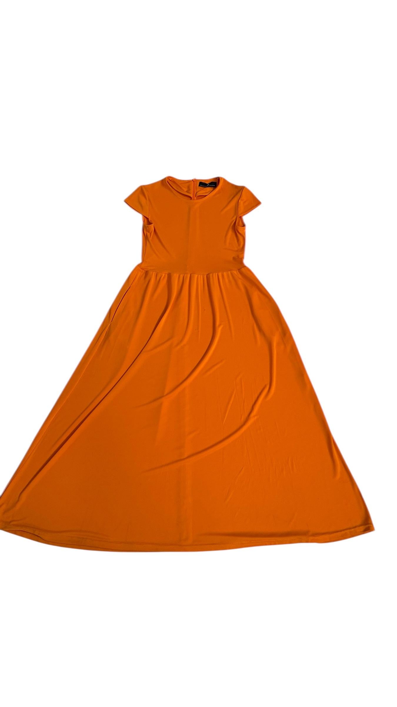 Robe bodycon orange vif par Compagnia Italiana en vente 6