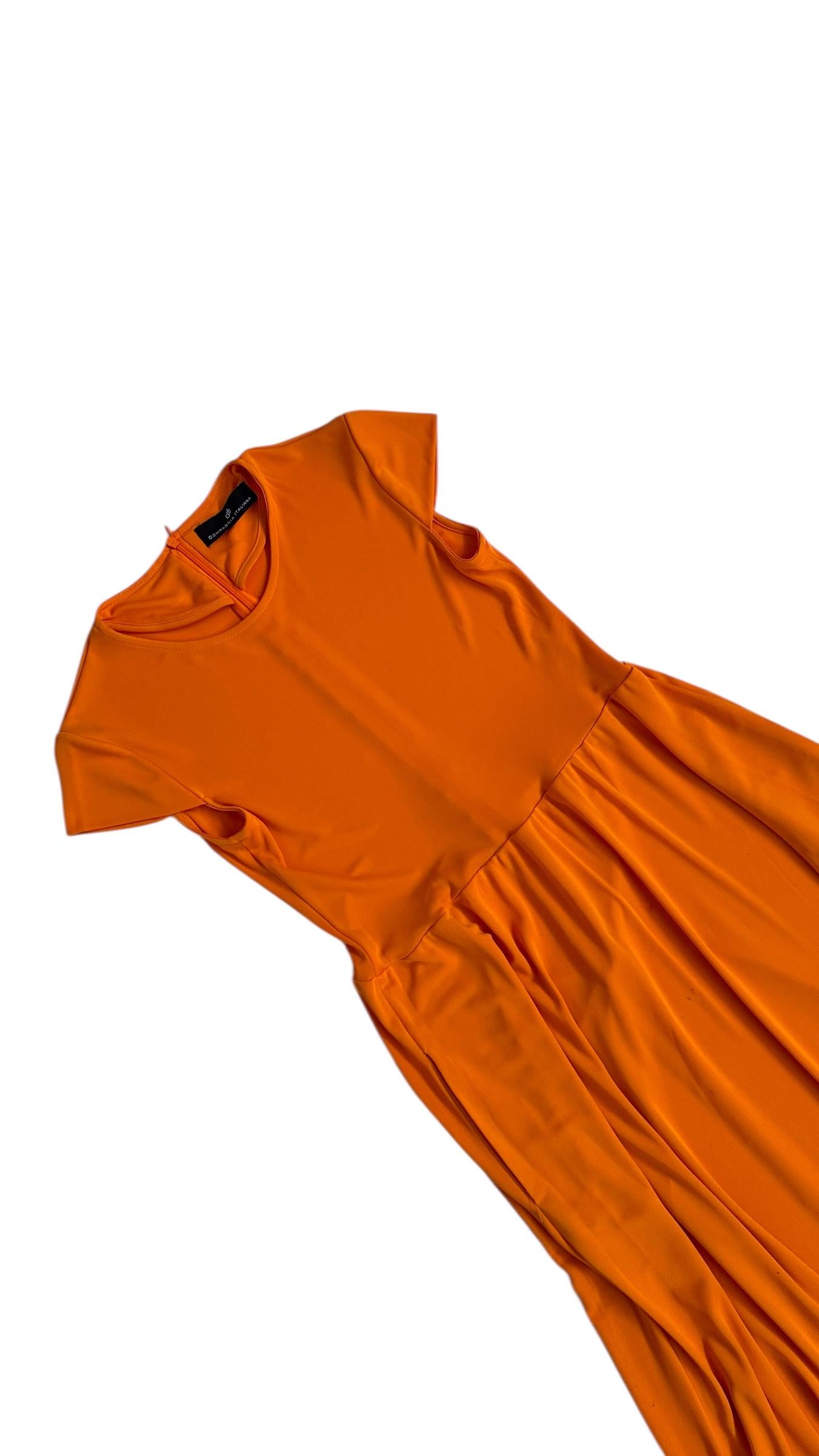 Robe bodycon orange vif par Compagnia Italiana en vente 8
