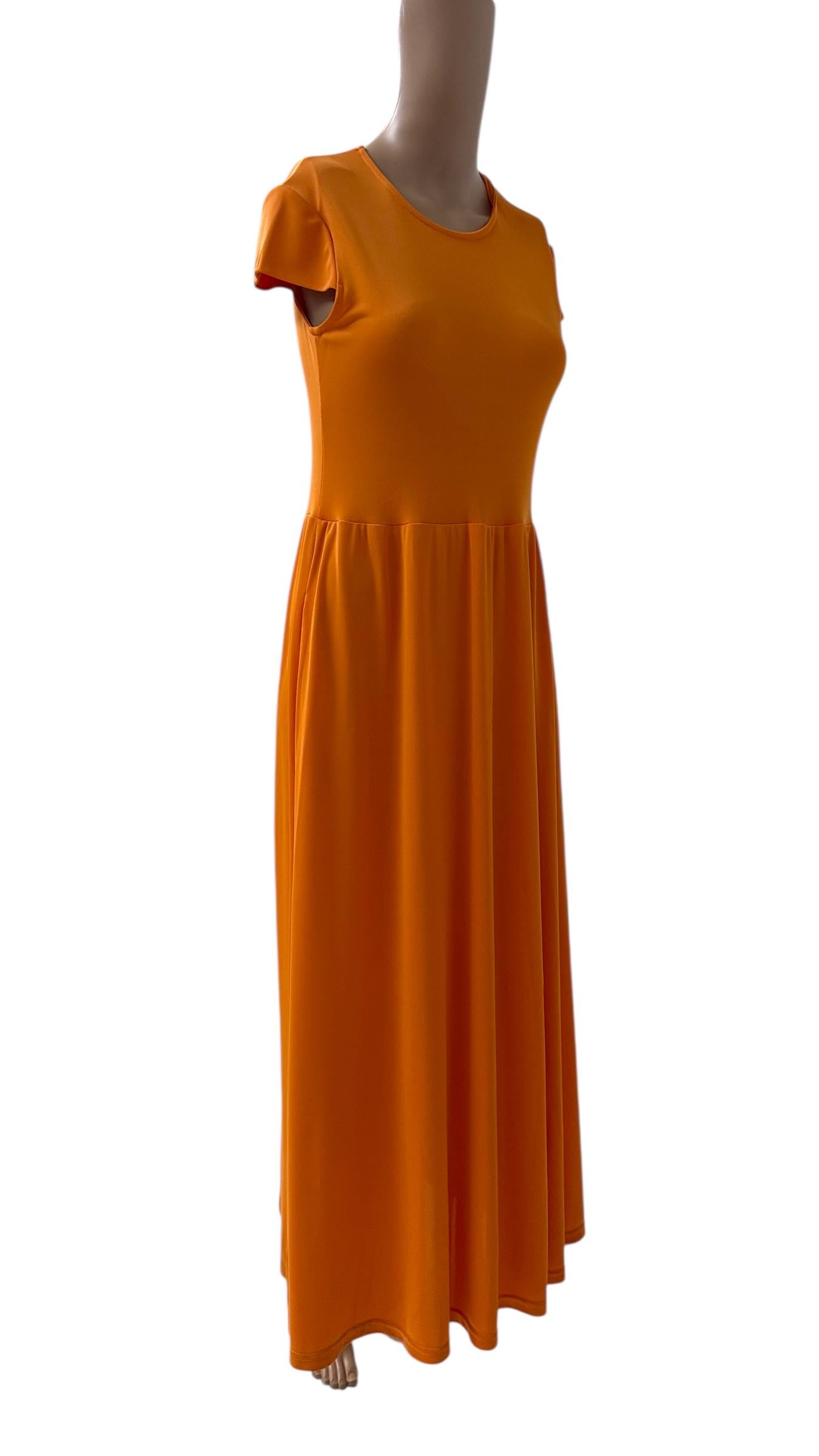 Robe bodycon orange vif par Compagnia Italiana Bon état - En vente à Milano, IT