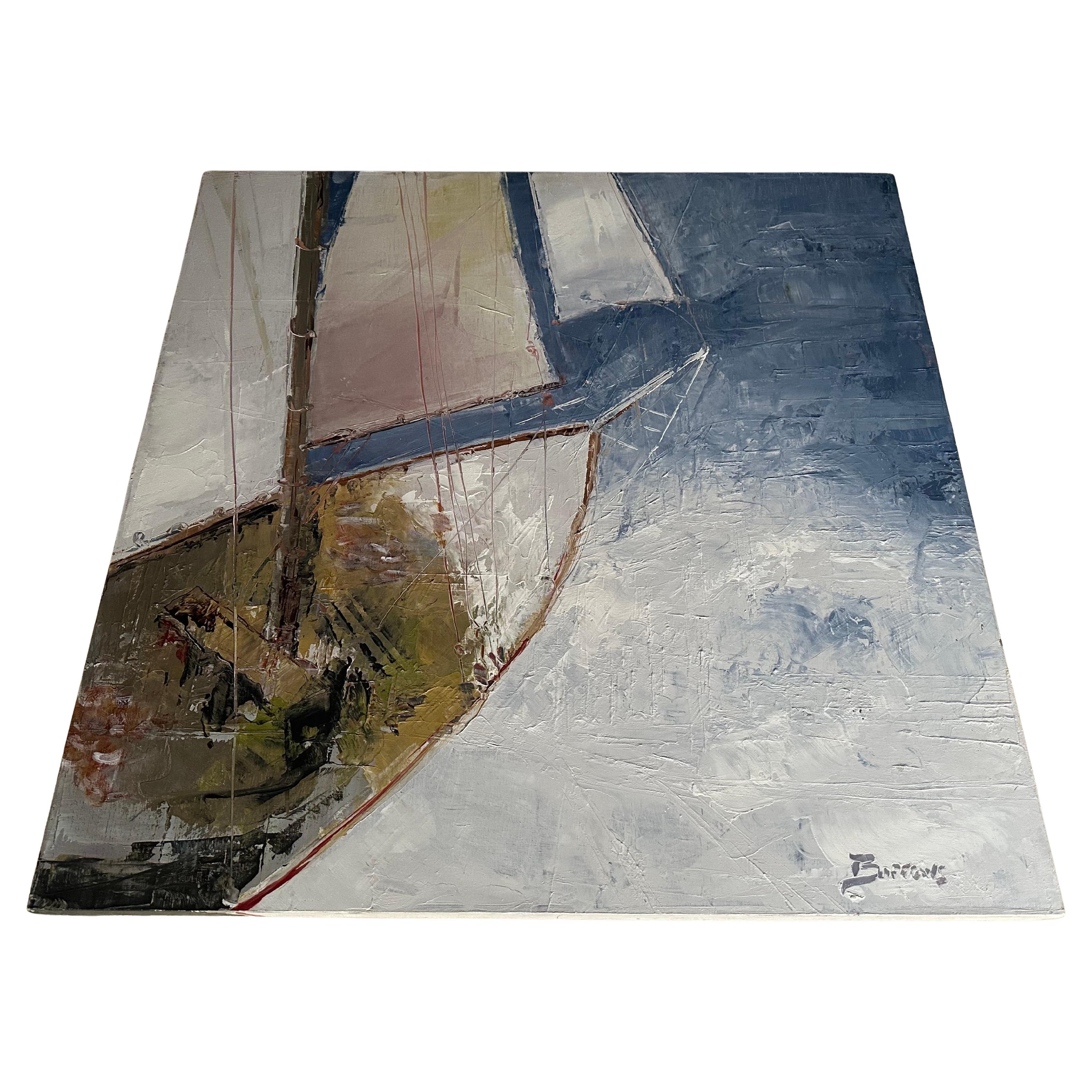 American Vibrant Original Oil on Canvas, Titled 