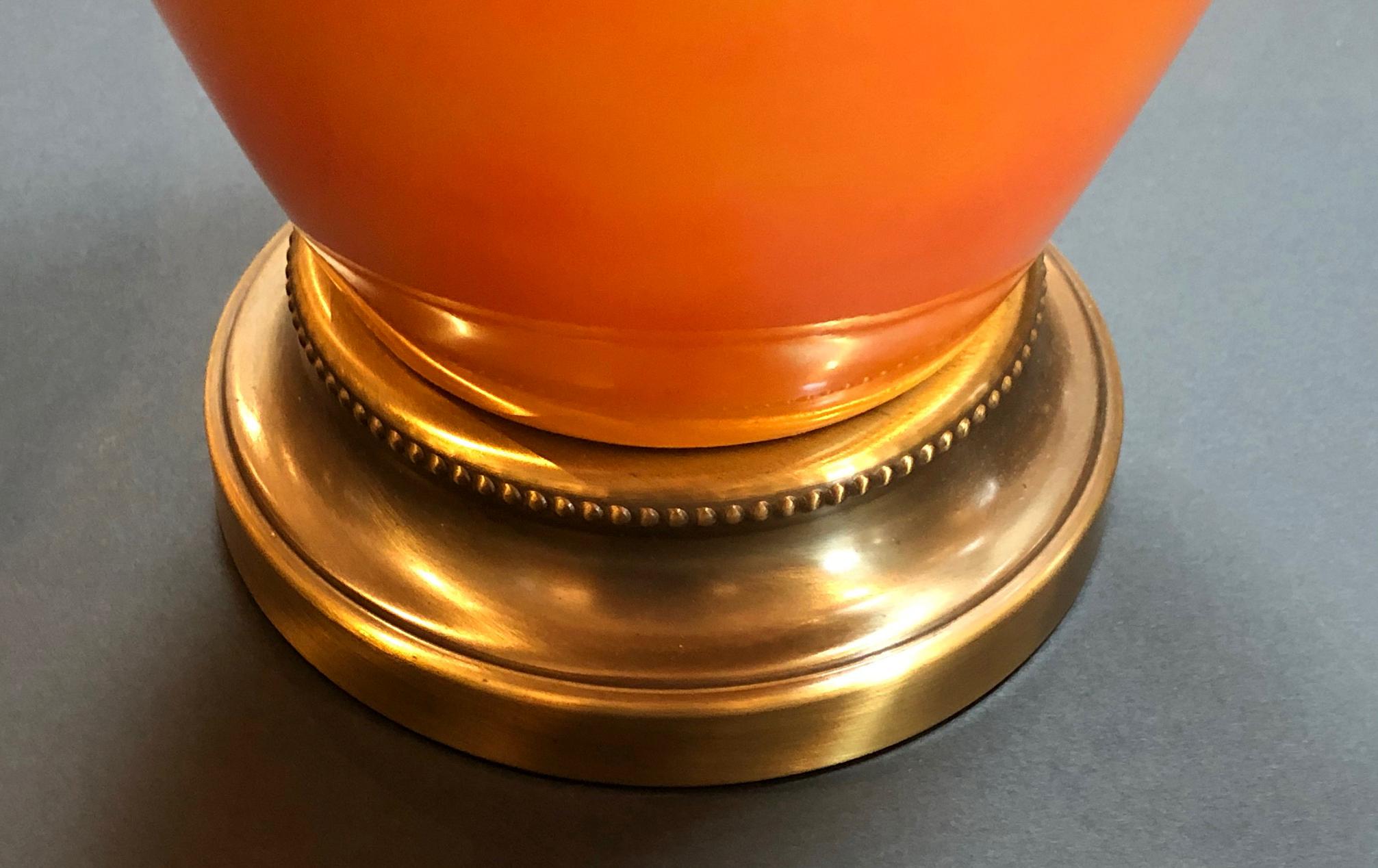 orange glass lamps