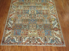 Vibrant Persian Bakhtiari Garden Box Rug