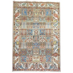 Vibrant Persian Bakhtiari Garden Box Rug