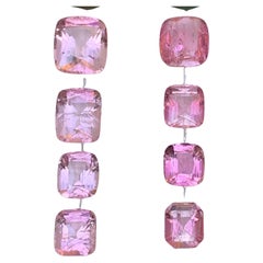 Gemas sueltas de turmalina natural rosa vibrante Lote 15 ct talla cojín-Joyería