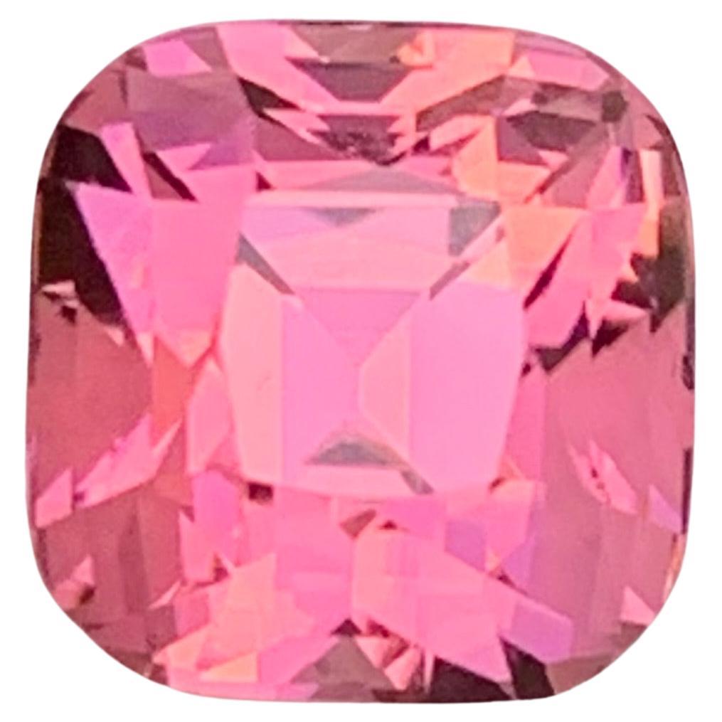 Vibrant Pink Natural Tourmaline Ring Loose Gemstone 4.50 Ct Cushion Cut-Jewelry
