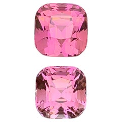 Vibrant Pink Natural Tourmaline Ring Pendant Loose Gemstones 7.95 Ct Cushion Cut