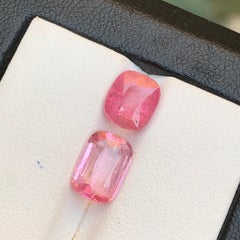 Vibrant Pink Rubellite Tourmaline 4.22 Ct Cushion Cut Natural Loose Gemstones