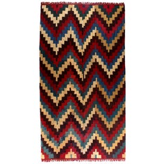 Lebendiger präkolumbianischer Nazca-Textilponcho, Peru 200-600 n. Chr., Ex Guillot-muñoz