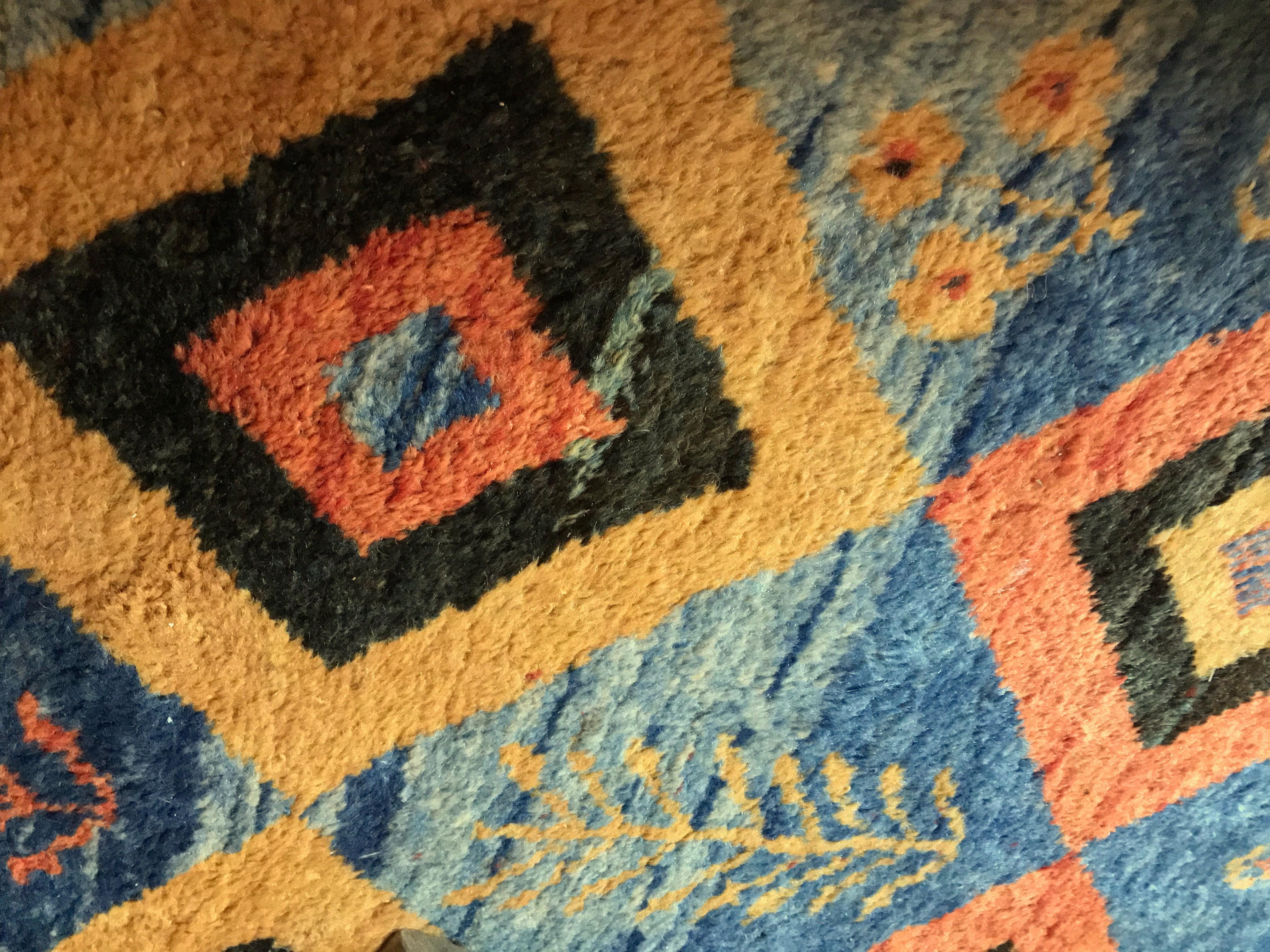 Kazakhstani Vibrant Qashqai Wool Carpet