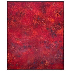 Vibrant Red Abstract "Pompeii"