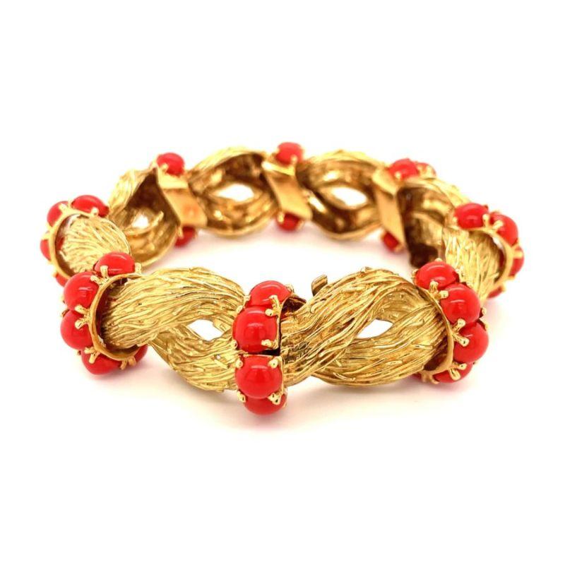 red coral bangles