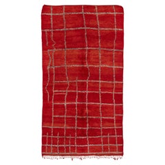 Vibrant Red Moroccan Rug