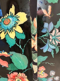 Vibrante Pintura Inversa sobre Vidrio Ventana de Iglesia