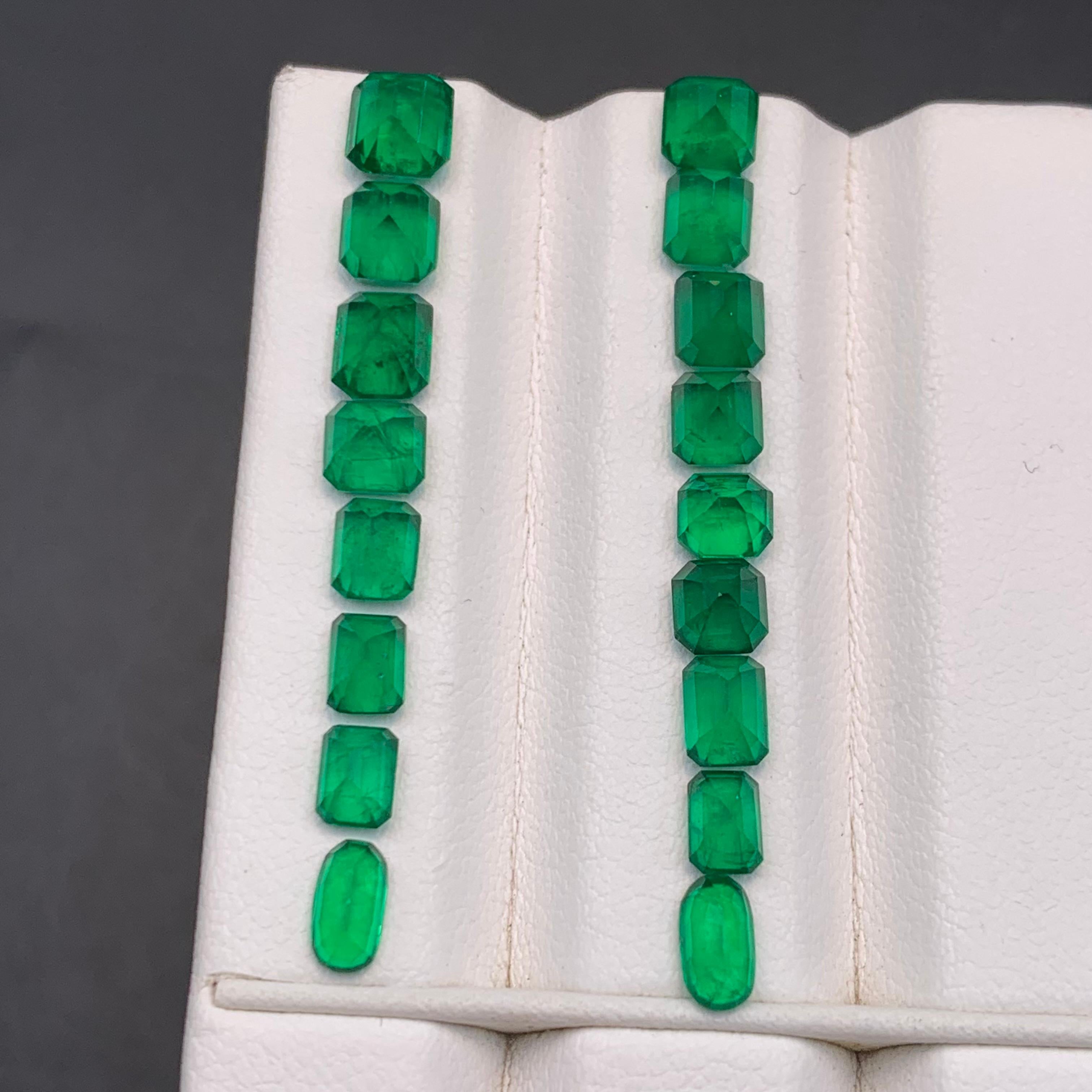 Women's or Men's Vibrant Rich Green Natural Emerald Jewelry Size Loose Gemstone Lot 8.60 Ct-Jewel For Sale
