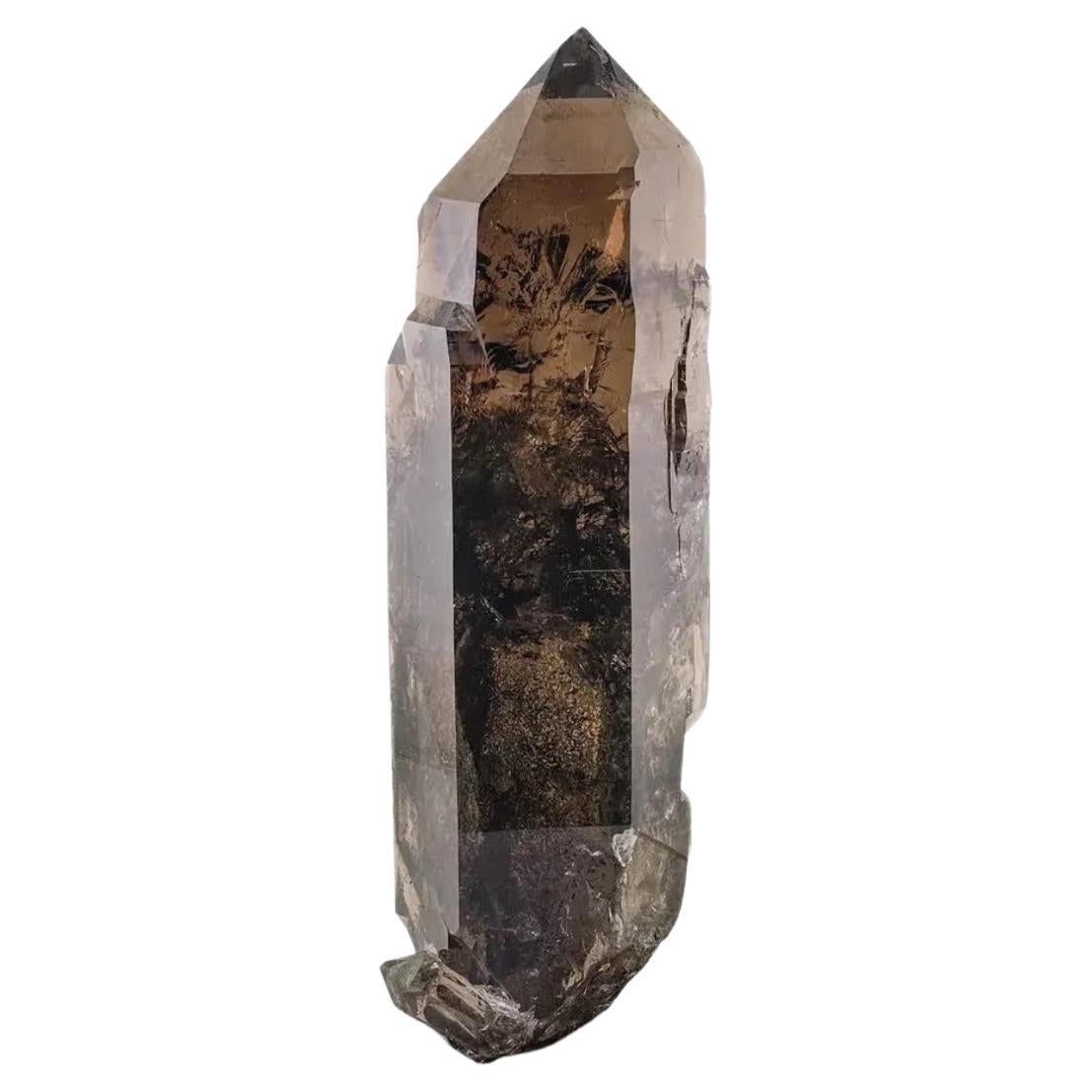 Vibrant Smoky Brown Pointed Terminated Quartz Crystal From Pakistan