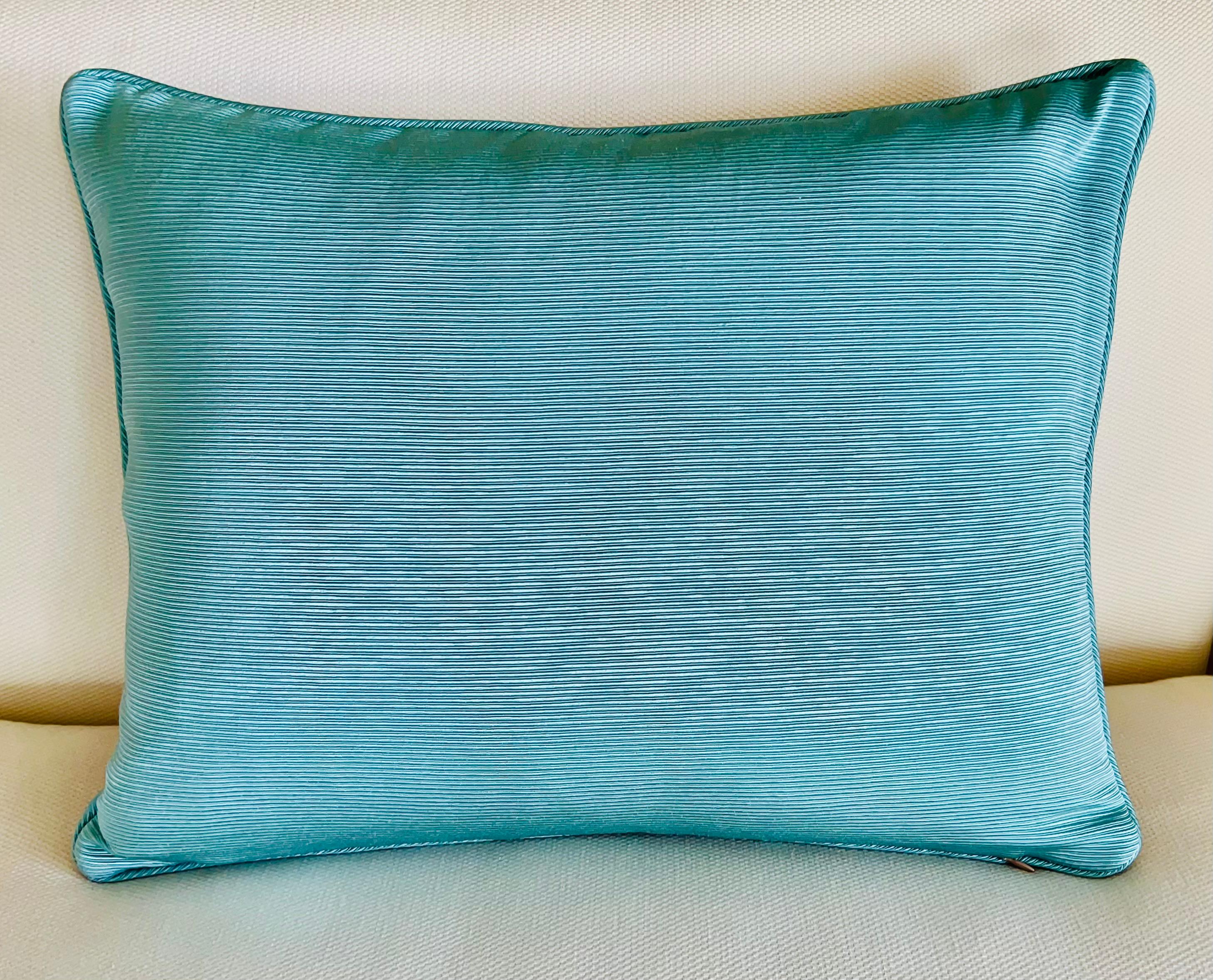 Georgian Vibrant Vintage Floral Needlepoint Pillow/Cushion