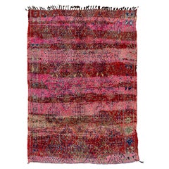 Vibrant Used Moroccan Berber Beni M'Guild carpet curated by Breuckelen Berber