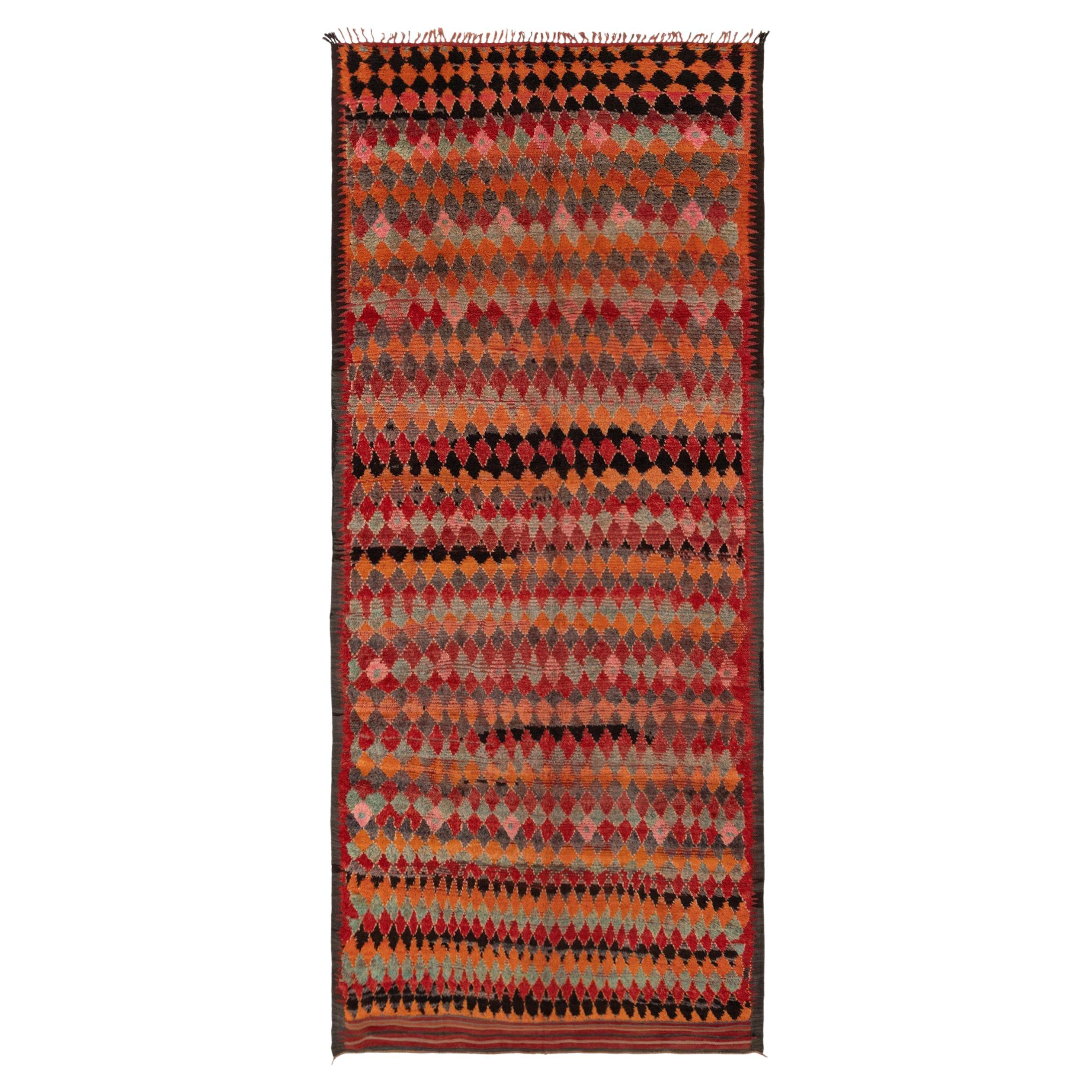 Vibrant Vintage Moroccan Rug