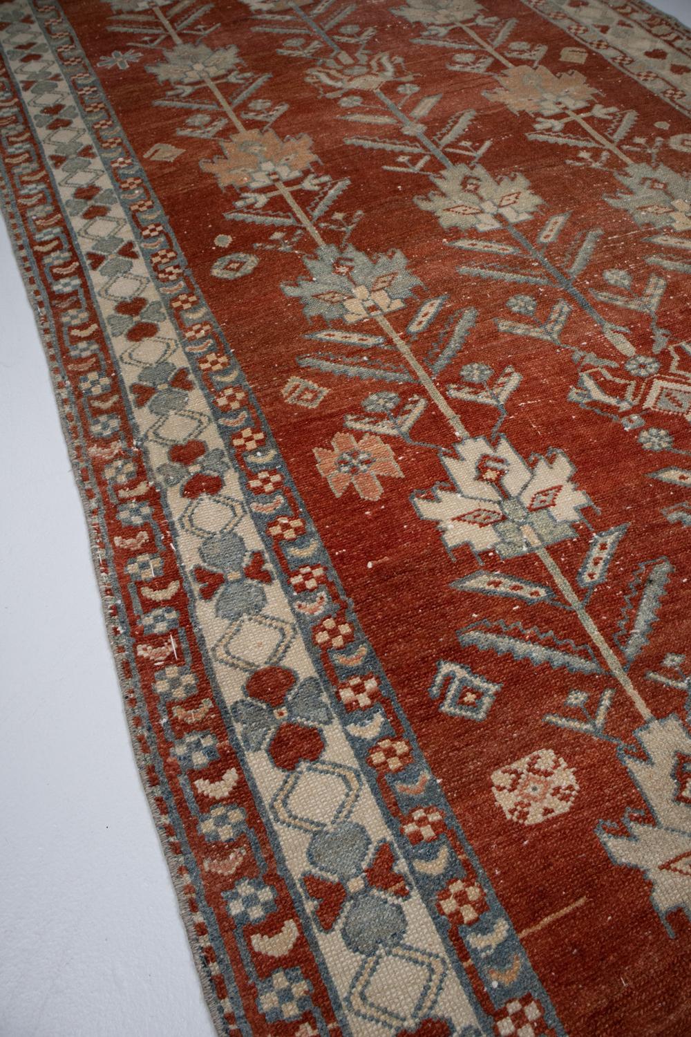 Vibrant Vintage Persian Malayer Runner For Sale 2