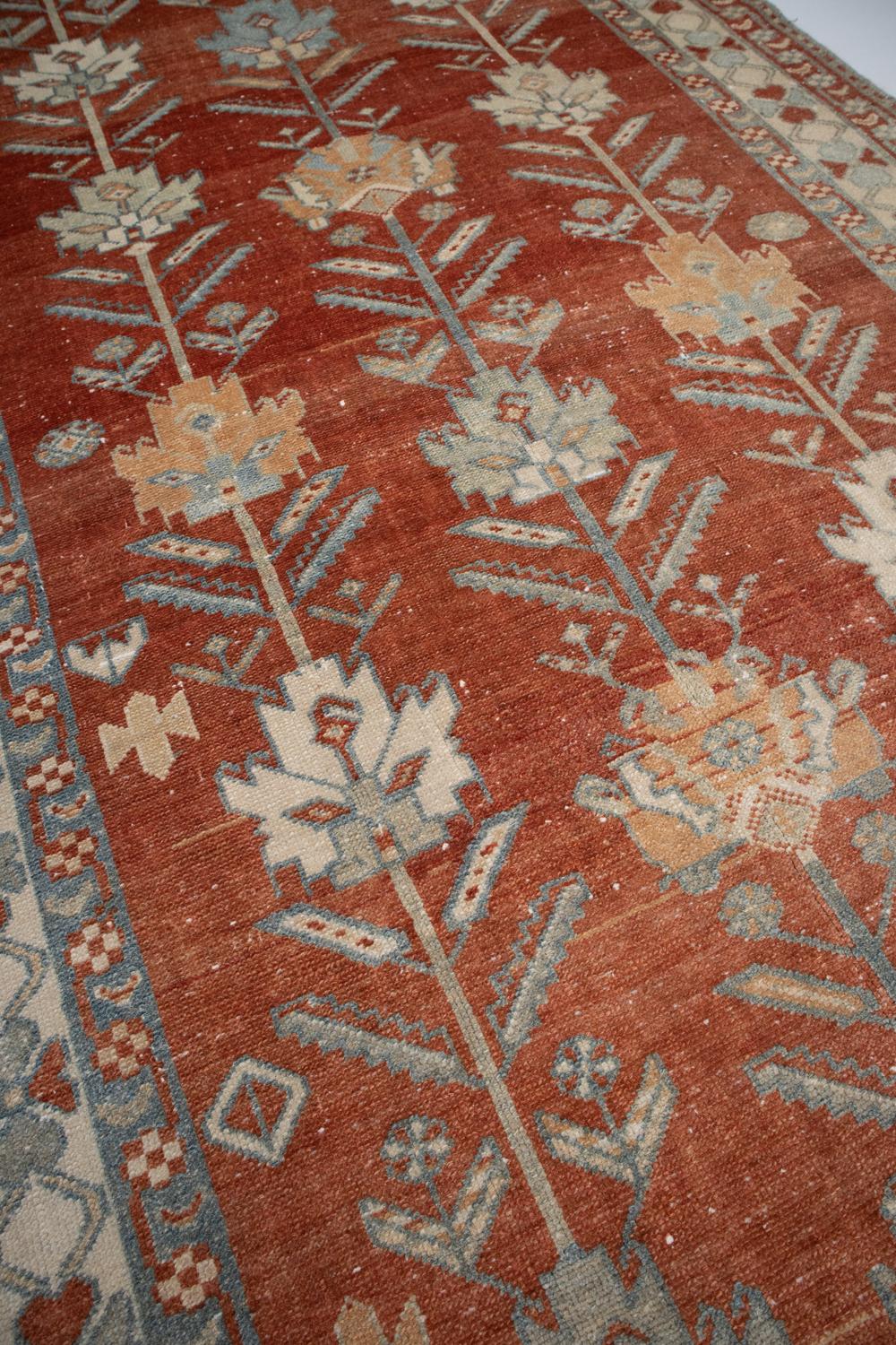 Vibrant Vintage Persian Malayer Runner For Sale 3