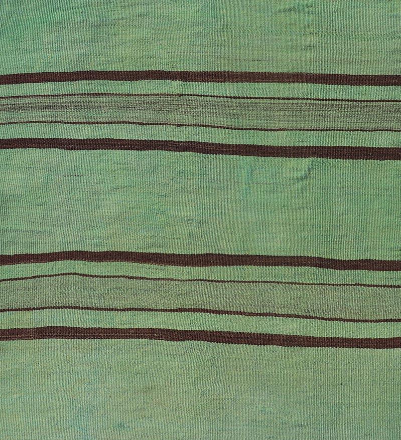 Maße: 2'8 x 12'1 
Vibrierende Vintage Turkish Kilim Läufer mit grünen und braunen Streifen 2'8 x 12'1.  Keivan Woven Arts / Teppich / EN-15891 Herkunftsland / Art: Türkei / Kelim 

Der türkische Kelim-Läufer zeichnet sich durch ein auffälliges