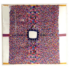 Vintage Vibrantly Colored South or Central American Tapestry