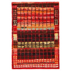 Nazmiyal Collection Vibrantly Colorful Vintage Persian Gabbeh Rug 2'4" x 3'3"