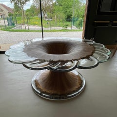 Vibration Bois Déchiré Skulpturaler Esstisch von Meubles Thouret