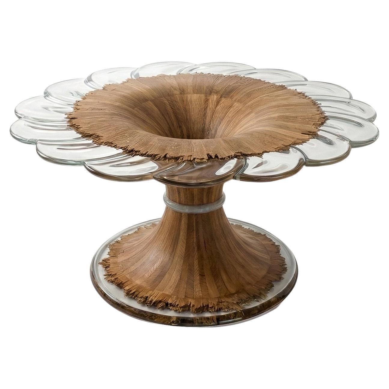 Vibration Bois Déchiré Sculptural Dining Table by Meubles Thouret