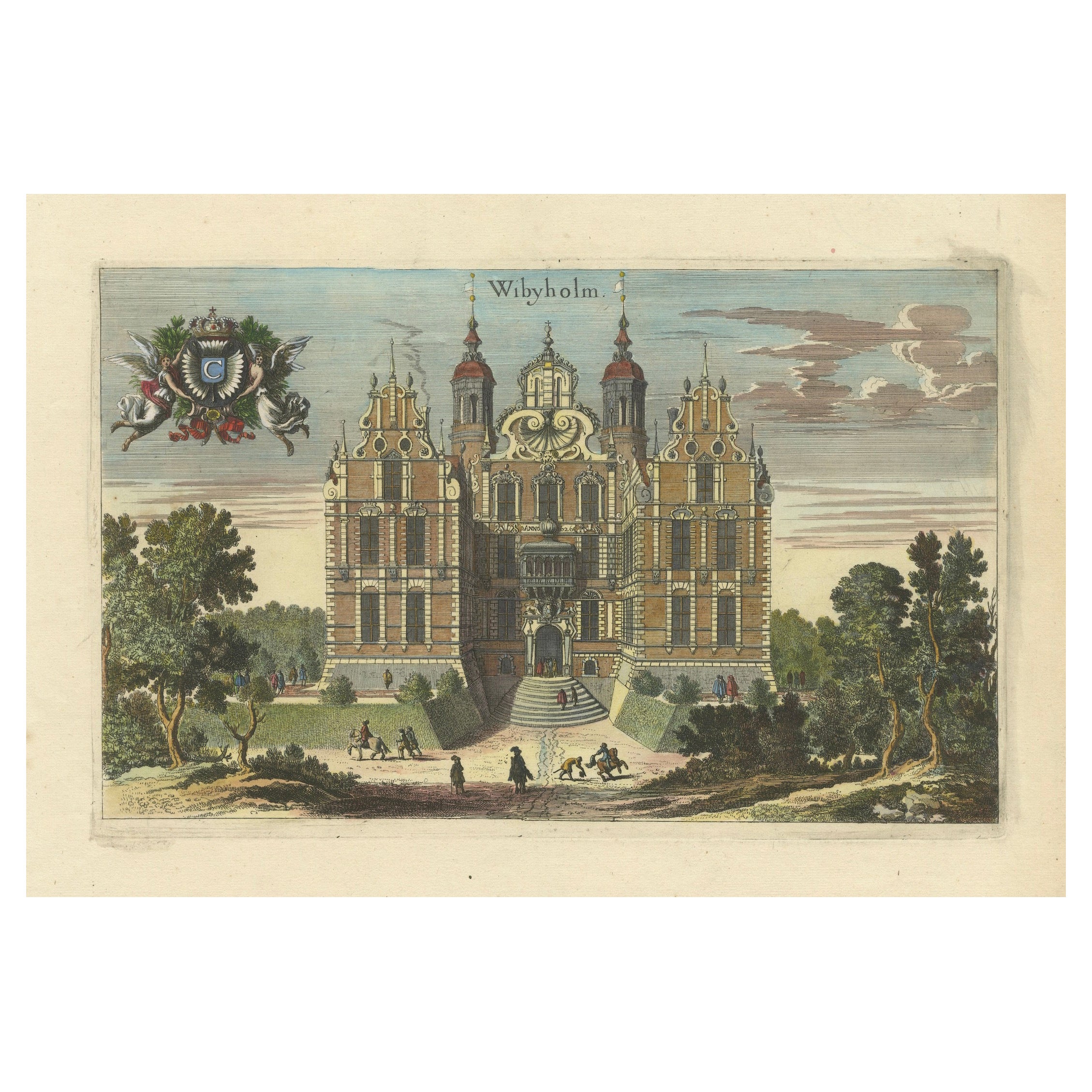 Castle in Sweden : une pierre précieuse baroque de la collection de Dahlbergh, vers 1675