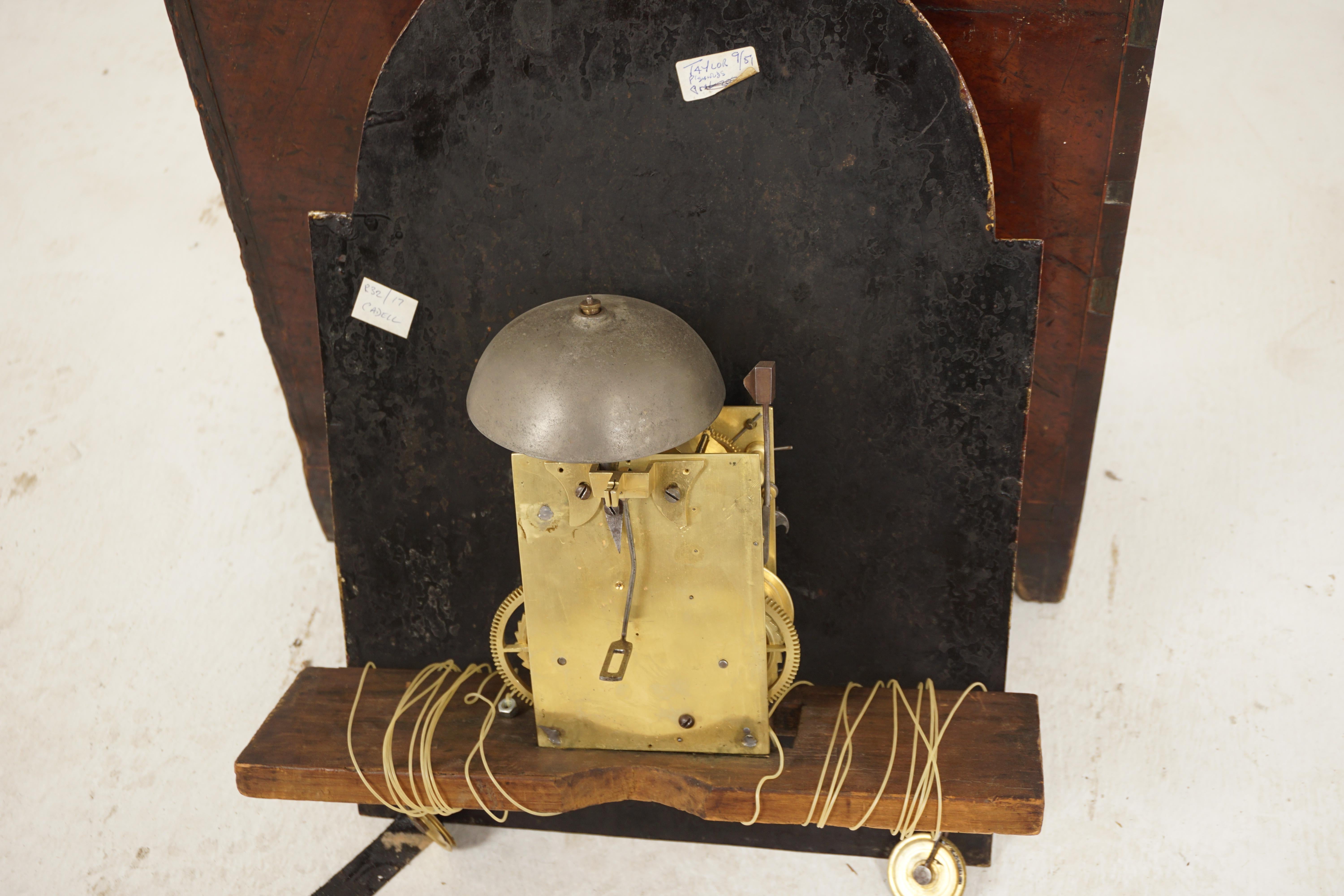 Vic. Grandfather Long Case Clock by J Pelling of Lesmahagow, Scotland 1870, H525 9